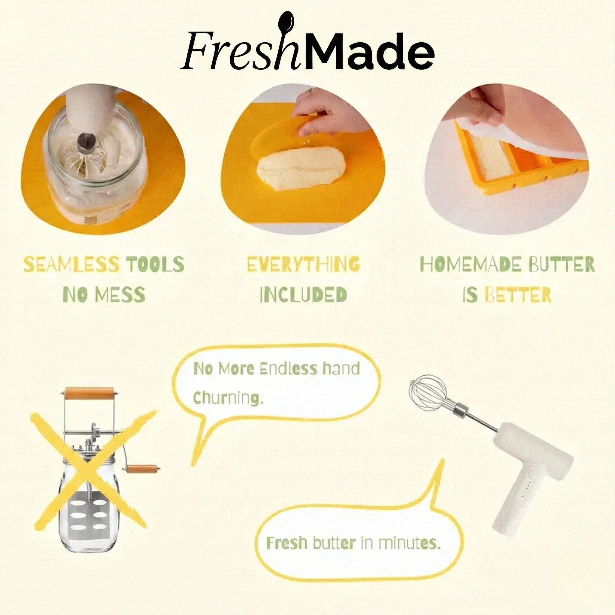 Complete Homemade Butter Kit