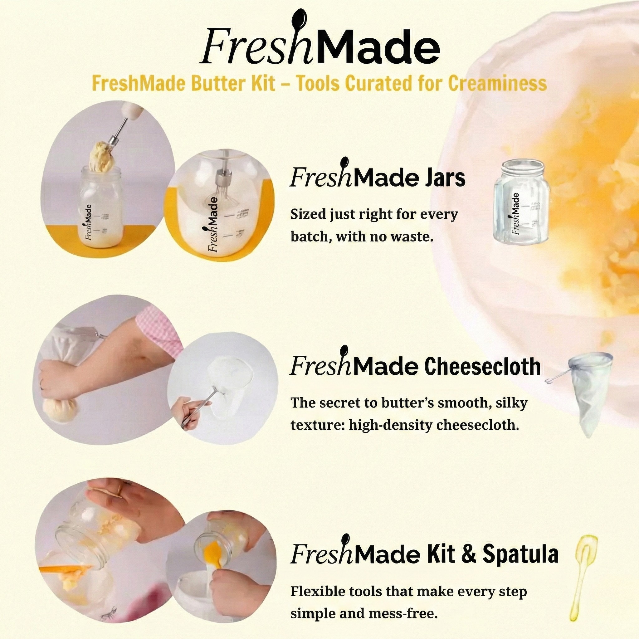 Complete Homemade Butter Kit
