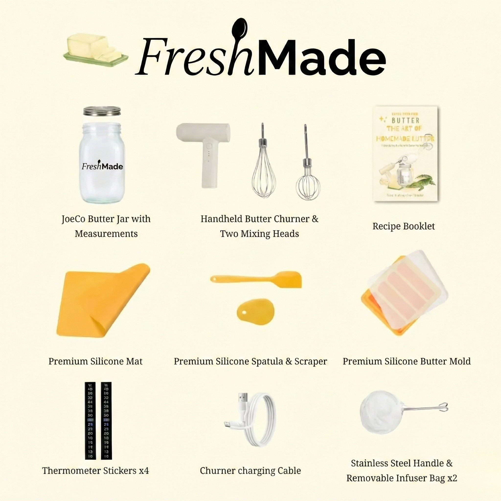 Complete Homemade Butter Kit